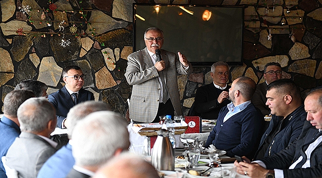 BAŞKAN GÖKHAN, MUHTARLARLA BİR ARAYA GELDİ