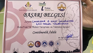 ÇAN MYO' YA TRAKYA ÜNİVERSİTELER BİRLİĞİNDEN 2 ÖDÜL BİRDEN VERİLDİ