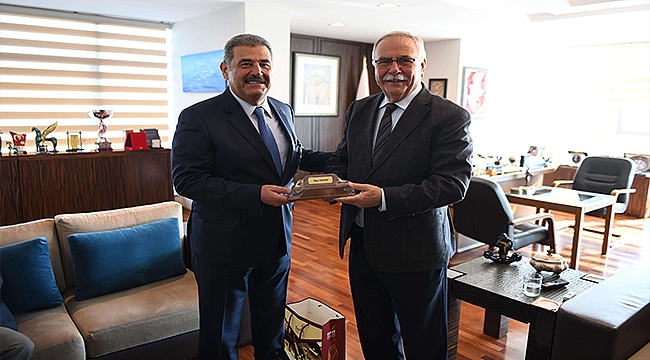 ENERJİ VE TABİİ KAYNAKLAR ESKİ BAKANI ERSÜMER'DEN BAŞKAN GÖKHAN'A ZİYARET