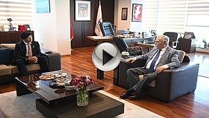 JAPONYA BÜYÜKELÇİSİ MİYAJİMA'DAN BAŞKAN GÖKHAN'A ZİYARET