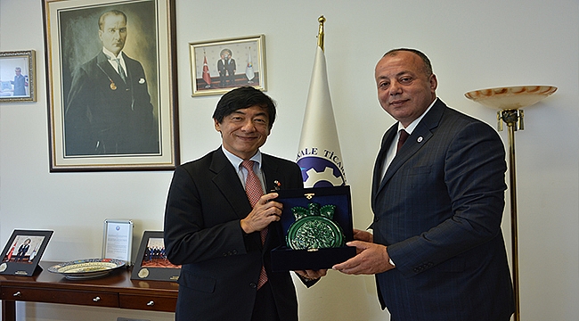 JAPONYA TÜRKİYE BÜYÜKELÇİSİ AKIO MIYAJIMA ÇTSO YÖNETİM KURULUNU ZİYARET ETTİ