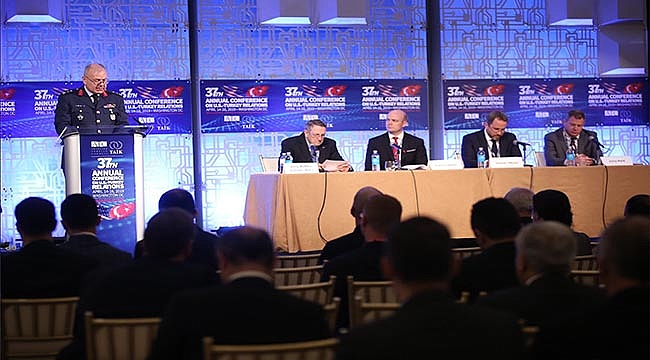 OSMAN OKYAY ABD'DE BAKANLARLA KATILDIĞI ATC-TAİK KONFERANSINDA KONUŞMA YAPTI