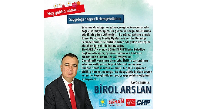 "TEŞEKKÜRLER KEPEZ"