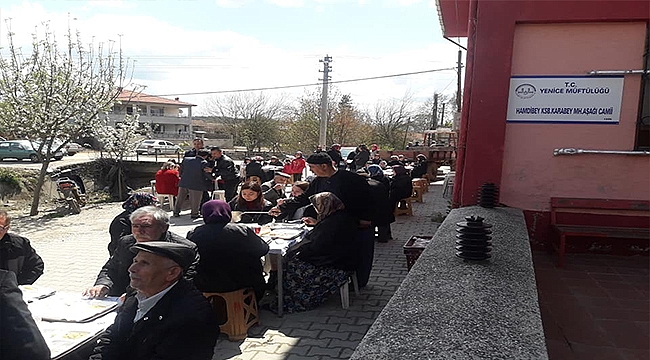 YENİCE'DE KARABEY KÖYÜ HAYRI YAPILDI