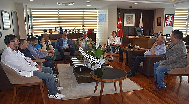 BAŞKAN GÖKHAN KONUKLARINI AĞIRLADI