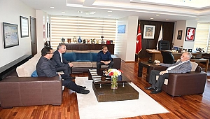 BAŞKAN GÖKHAN KONUKLARINI AĞIRLADI