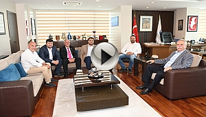 BAŞKAN GÖKHAN KONUKLARINI AĞIRLADI