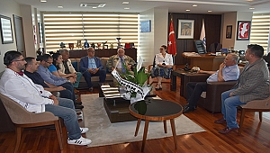 BAŞKAN GÖKHAN KONUKLARINI AĞIRLADI