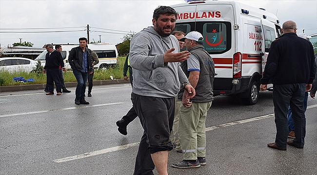 BİGA'DA YAĞMUR YAĞDI KAZA GELDİ!