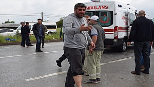 BİGA'DA YAĞMUR YAĞDI KAZA GELDİ!