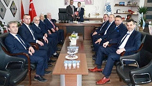 BİGA KAHVECİLER ODASI, BAŞKAN ERDOĞAN'A 'HAYIRLI OLSUN' ZİYARETİNDE BULUNDU