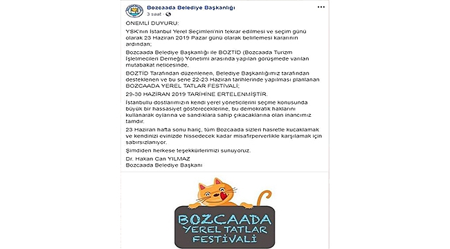 BOZCAADA 23 HAZİRAN'DA İSTANBULLU MİSAFİRLERE KAPALI