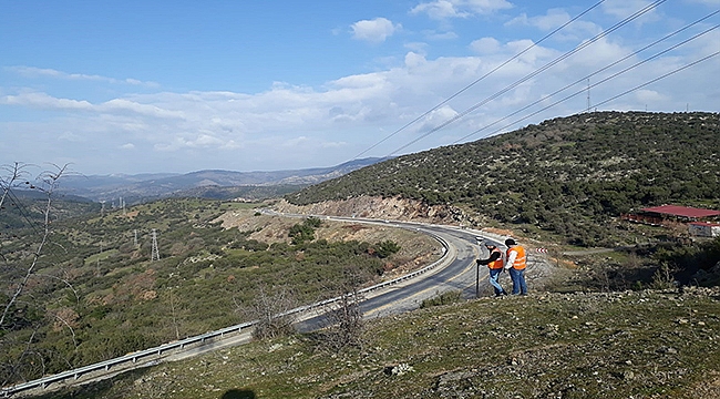 ÇANAKKALE ÇAN KARAYOLUNDA İYİLEŞTİRME ÇALIŞMALARI BAŞLADI