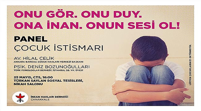 ÇOCUK İSTİSMARI PANELİNE DAVETLİSİNİZ