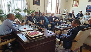 ÇTSO HEYETİNDEN AK PARTİ GRUP BAŞKANVEKİLİ BÜLENT TURAN'A ZİYARET