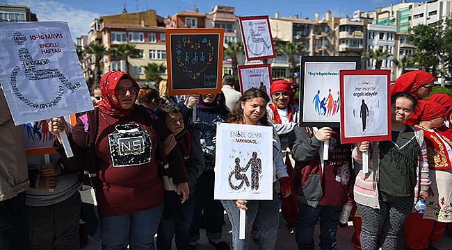 ENGELLİLER HAFTASI ÇELENK TÖRENİ İLE KUTLANDI