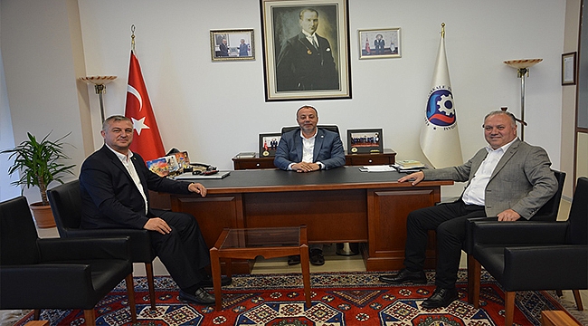 GEYİKLİ BELEDİYE BAŞKANI MEVLÜT ORUÇOĞLU'NDAN ÇTSO YÖNETİM KURULUNA İADE-İ ZİYARET