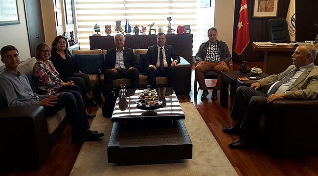 BAŞKAN GÖKHAN'A TEBRİK ZİYARETLERİ SÜRÜYOR