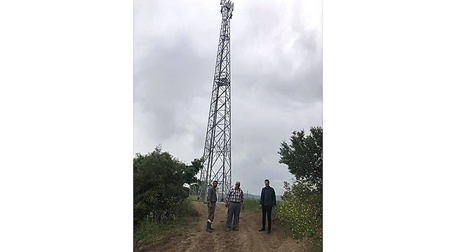 LAPSEKİ'DE KÖYLERE BAZ İSTASYONU KURULUYOR