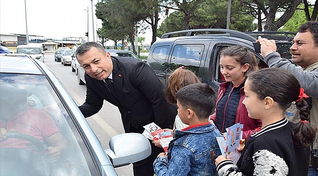 LAPSEKİ'DE TRAFİK HAFTASI KAPANIŞ PROGRAMI DÜZENLENDİ