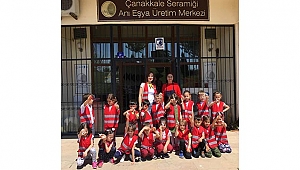 MİNİKLERDEN SERAMİK ATÖLYESİNE ZİYARET