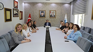 TOBB ÇANAKKALE KADIN GİRİŞİMCİLER KURULUNDAN VALİLİĞE ZİYARET