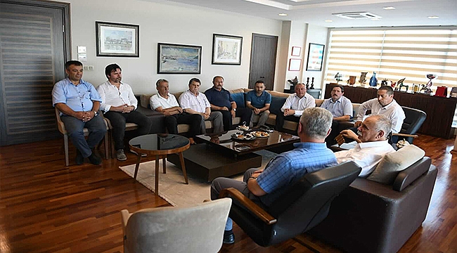 BAŞKAN GÖKHAN ESNAF ODASI BAŞKANLARI İLE BİR ARAYA GELDİ