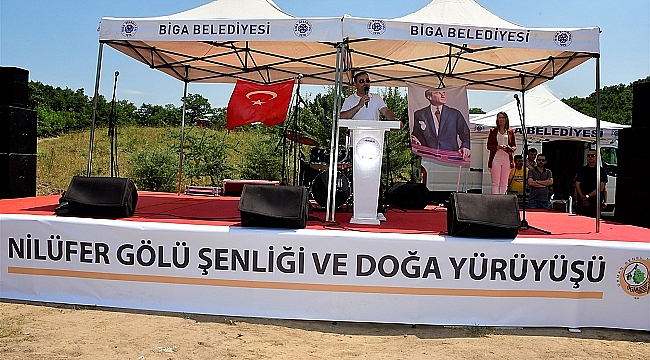 BİGA'DA NİLÜFER GÖLÜ ŞENLİĞİ VE DOĞA YÜRÜYÜŞÜ DÜZENLENDİ