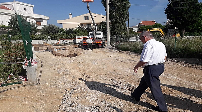 DARDANOS'TA TEKNİK ALTYAPI ÇALIŞMALARI SÜRÜYOR