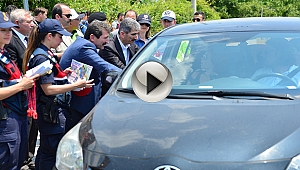 İÇİŞLERİ BAKAN YARDIMCISI MUHTEREM İNCE, ÇANAKKALE'DE TRAFİK DENETİMLERİNE KATILDI