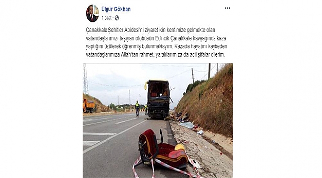 TUR OTOBÜSÜ İLE OTOMOBİL ÇARPIŞTI!