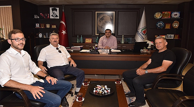 BAŞKAN ÖZ, ADD BAŞKANI AKYALÇIN'I AĞIRLADI