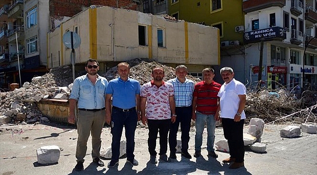 BİGA MERKEZ POLİS KARAKOLU YIKILDI