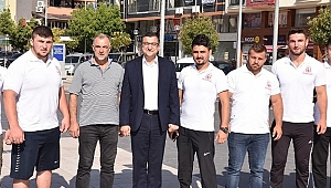 ÇAN BELEDİYE BAŞKANI ÖZ, GÜREŞÇİLERİ KIRKPINAR'A UĞURLADI