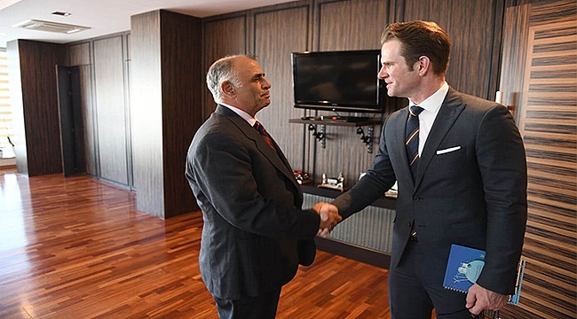 KANADA KONSOLOSU WİMMER'DAN NEZAKET ZİYARETİ