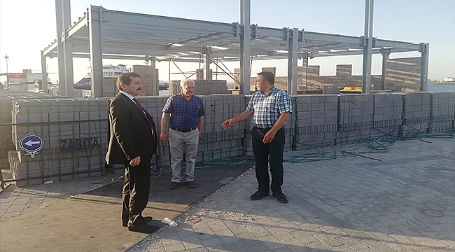 LAPSEKİ İSKELESİ YENİLENİYOR