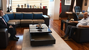 ŞUBE MÜDÜRÜ KÜLTÜR'DEN BAŞKAN GÖKHAN'A ZİYARET