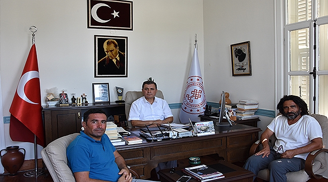 TROYA KAZI BAŞKANI RÜSTEM ASLAN'DAN NEZAKET ZİYARETİ