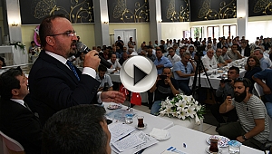 TURAN, BİGA'DA MUHTARLARLA BİR ARAYA GELDİ