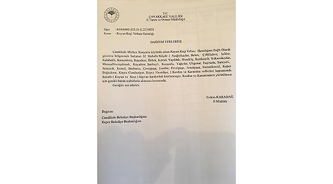 32 MAHALLE VE KÖY KARANTİNA ALTINA ALINDI!