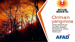 AFAD ORMAN YANGINLARINA KARŞI UYARDI!