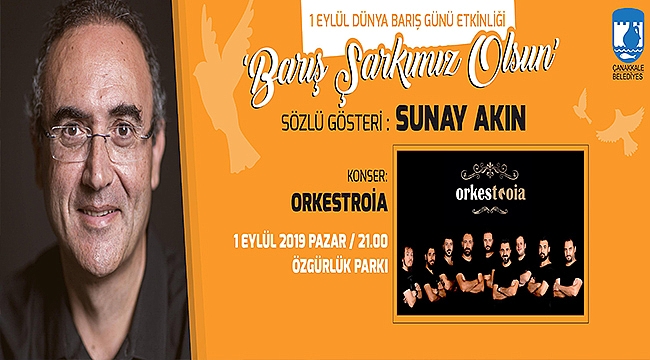 "BARIŞ ŞARKIMIZ OLSUN" ETKİNLİĞİNE DAVETLİSİNİZ