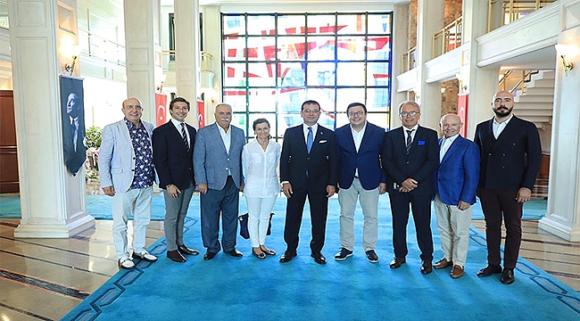 BAŞKAN GÖKHAN'DAN İMAMOĞLU'NA ZİYARET