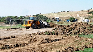 FUTBOL SAHASI YAPIMINA BAŞLANDI