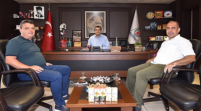 İL ŞUBE MÜDÜRLERİNDEN BAŞKAN ÖZ'E ZİYARET