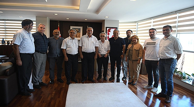 İNŞAAT MÜHENDİSLERİ ODASI BAŞKANI GÖKÇE'DEN BAŞKAN GÖKHAN'A ZİYARET