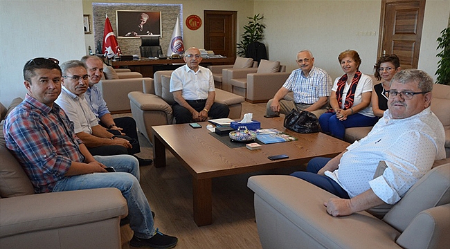 ÖĞRENCİ YURTLARI DERNEĞİ'NDEN REKTÖR PROF DR. SEDAT MURAT'A ZİYARET