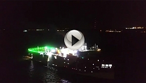 ORUÇ REİS ÇANAKKALE BOĞAZI'NDA BÖYLE GÖRÜNTÜLENDİ