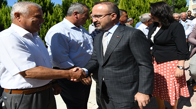 TURAN GELİBOLU’DA MUHTARLARLA BİR ARAYA GELDİ