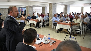 TURAN GELİBOLU'DA MUHTARLARLA BİR ARAYA GELDİ